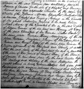 18. Excerpt from the land sale record, May 30, 1849_AO microfilm GS 5487