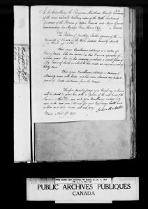 7. Petition of Jonathan Butler, March 9, 1819_RG 1, L 3, vol 41_LAC microfilm C-1625